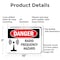 Signmission Radiation & Laser Sign, 7 in H x 10 in W, Aluminum, Rectangle OS-2PACK-DS-A-710-L-1686 - alternate 6